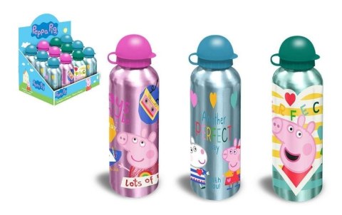 Bidon aluminiowy Świnka Peppa 500ml MIX