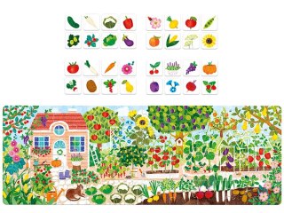 CzuCzu Puzzle edukacyjne Co rośnie w ogródku 40ele + plakat ZA5144