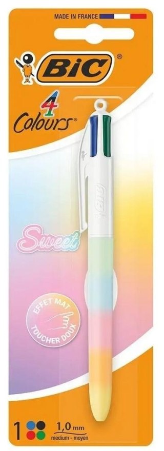 Długopis 4 Colors Sweet Pastel 1mm mix 1szt BIC