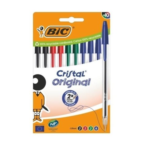 Długopis Cristal Original mix 10szt BIC
