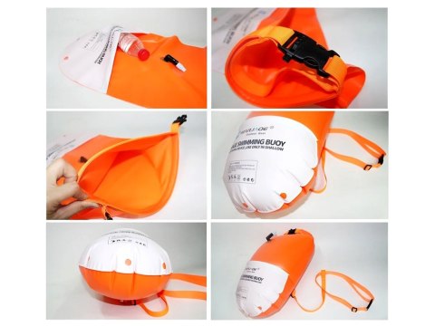 Dmuchana Bojka Asekuracyjna do Pływania Suchy Dry Bag torba 10L SP0827
