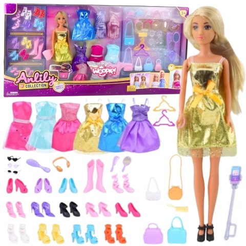 WOOPIE ROYAL Lalka Lili Modelka Stylistka Modowa z Akcesoriamii