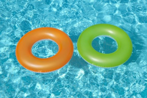 Dmuchane Koło do pływania dla dzieci 10+ Neon Pomarańczowy BESTWAY 91cm