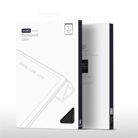 DUX DUCIS etui DOMO składane z miejscem na rysik do SAMSUNG Tab S10 Ultra/S9 Ultra/S8 Ultra Black czarne