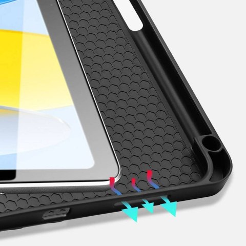 DUX DUCIS etui DOMO składane z miejscem na rysik do iPad 10 (2022) czarne