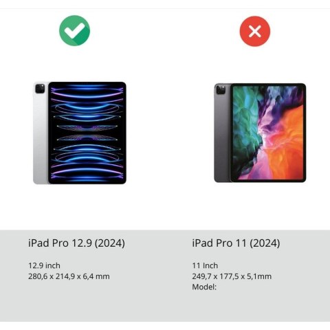 DUX DUCIS etui UNID składane z miejscem na rysik do iPad Pro 13 (2024) czarne