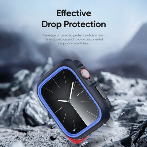 DUX DUCIS futerał BAMO do Apple Watch serii 10 42 mm czarno niebieski