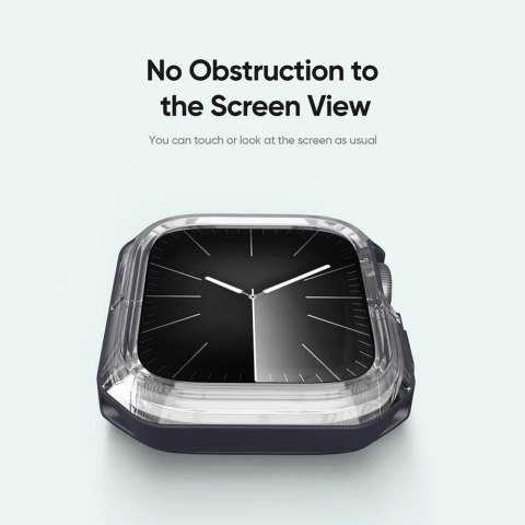 DUX DUCIS futerał TAMO do Apple Watch serii 10 46 mm transparentny z niebieskim