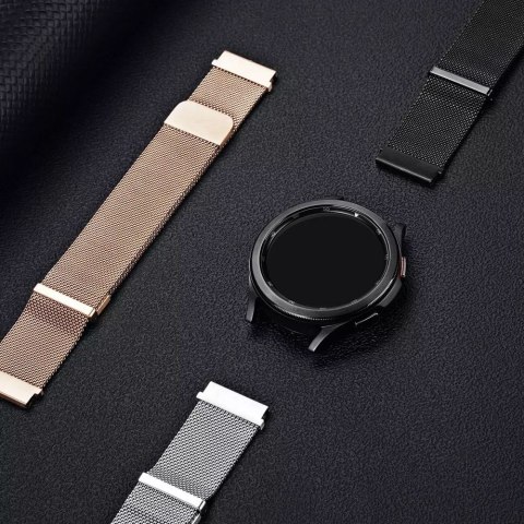 DUX DUCIS pasek MILANESE magnetyczny ze stali nierdzewnej 20 mm czarny