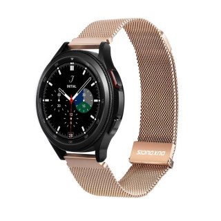 DUX DUCIS pasek MILANESE magnetyczny ze stali nierdzewnej 22 mm złoty