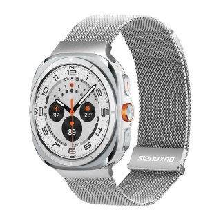 DUX DUCIS pasek MILANESE magnetyczny ze stali nierdzewnej 47 mm srebrny