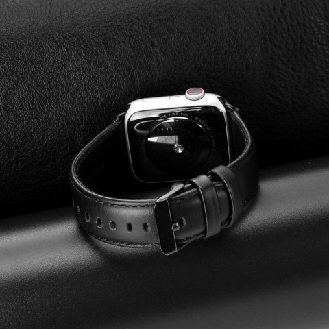 DUX DUCIS pasek YA skórzany do Apple Watch 38 / 40 / 41 mm czarny