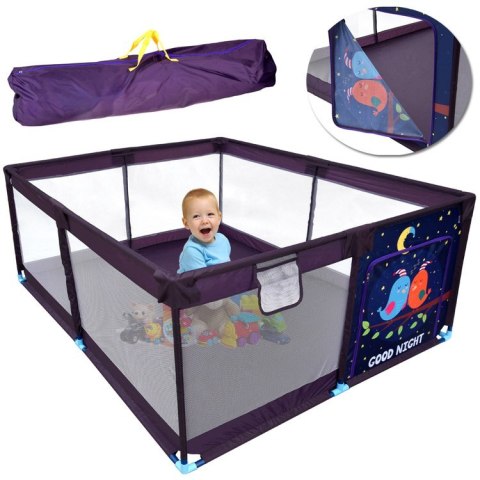 Duży kojec dla dziecka suchy basen 160x200 cm + torba pokrowiec ZA5712