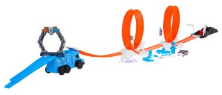 Ekstramalny tor wyścigowy dla dzieci 3+ Autko zmieniające kolor + 2 pętle + wyrzutnia