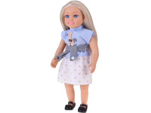Elegancka Lalka 48 cm z długimi blond włosami - urocza stylizacja ZA5843