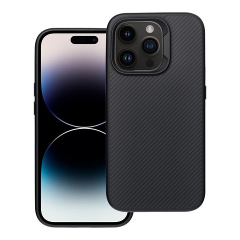 Etui na iPhone 14 PRO Carbon Elite Mag Cover zgodny z MagSafe czarny