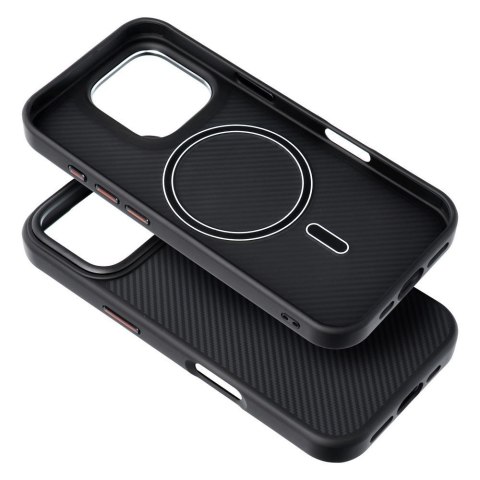 Etui na iPhone 14 PRO Carbon Elite Mag Cover zgodny z MagSafe czarny
