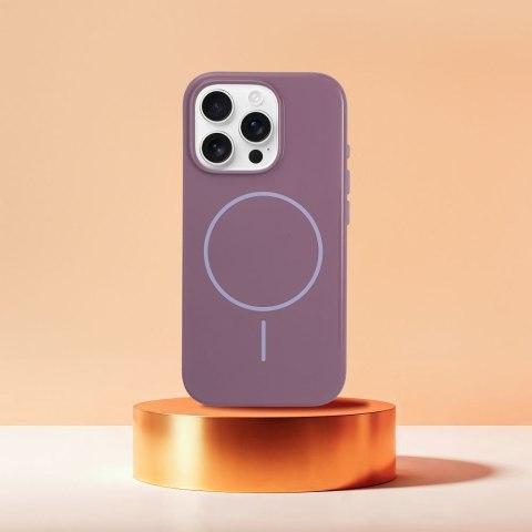 Etui na iPhone 15 Glossy Mag Cover zgodny z MagSafe fioletowe