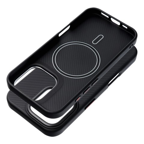 Etui na iPhone 16 PRO Carbon Elite Mag Cover zgodne z MagSafe czarne