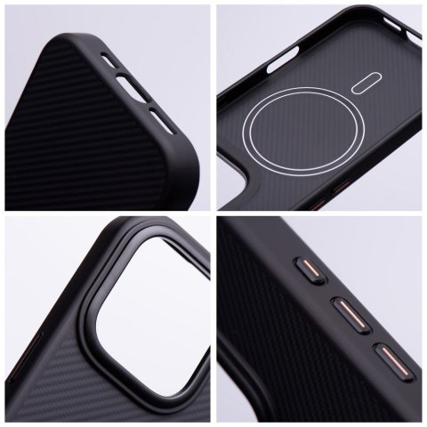 Etui na iPhone 16 PRO Carbon Elite Mag Cover zgodne z MagSafe czarne