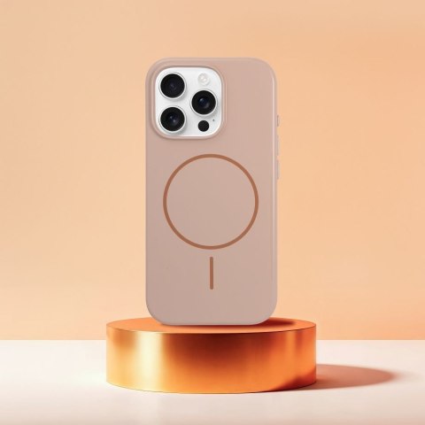 Etui na iPhone 16 PRO Premium Glossy Mag Cover zgodny z MagSafe i Camera Control button złote