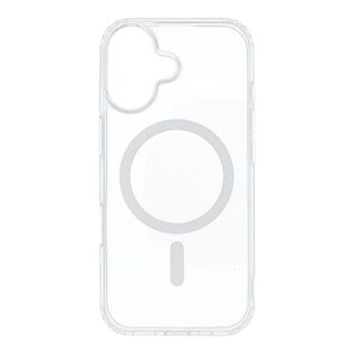 Etui na iPhone 17 Drop Glue Colorful Ring Mag Cover zgodny z MagSafe białe