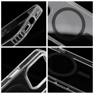 Etui na iPhone 17 Drop Glue Colorful Ring Mag Cover zgodne z MagSafe czarne