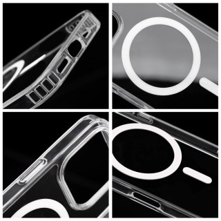 Etui na Samsung S26 ULTRA Drop Glue Colorful Ring Mag Cover zgodny z MagSafe białe