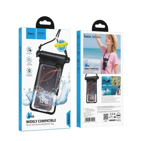 Etui na telefon Hoco wodoodporne BAG31 czarne