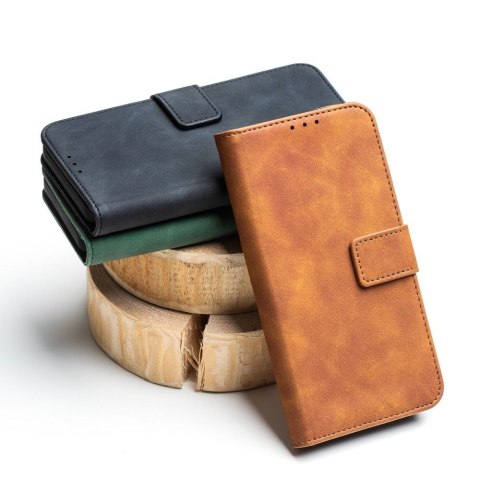 Etui z klapką na iPhone 13 Tender Book brązowe