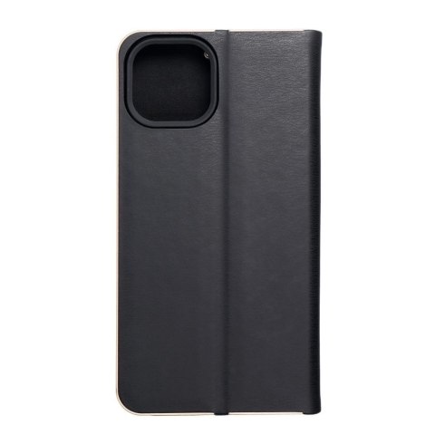Etui z klapką na iPhone 14 Luna Book Gold czarne