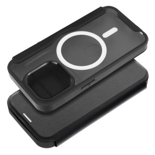 Etui z klapką na iPhone 14 PLUS Smart Mag zgodne z MagSafe czarne