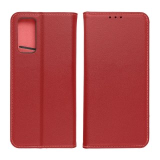 Etui z klapką na iPhone 16e (SE 4 2025) Smart Pro Book skórzane bordowe