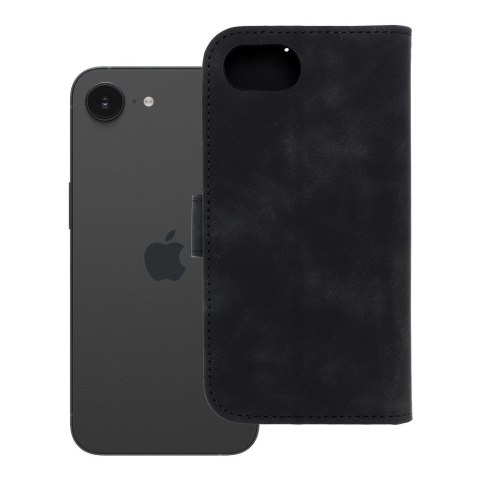 Etui z klapką na iPhone 16e (SE 4 2025) Tender Book czarne