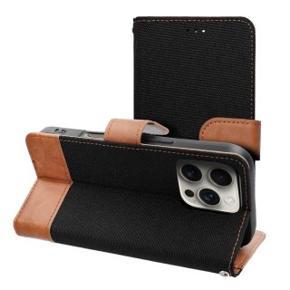 Etui z klapką na iPhone 17 Jeans Book czarne