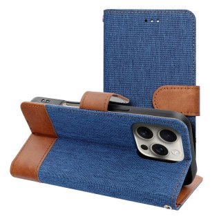 Etui z klapką na iPhone 17 Jeans Book niebieskie