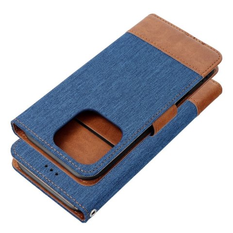 Etui z klapką na iPhone 17 Jeans Book niebieskie