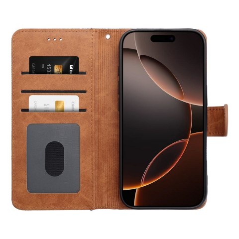 Etui z klapką na iPhone 17 Jeans Book niebieskie