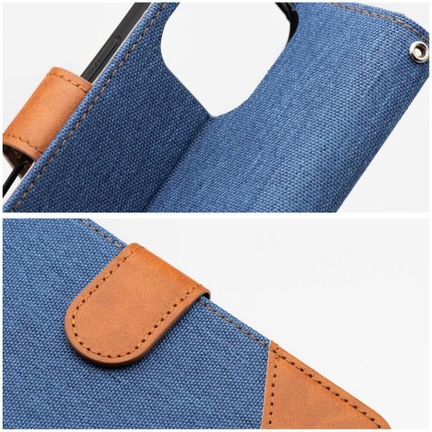 Etui z klapką na iPhone 17 Jeans Book niebieskie