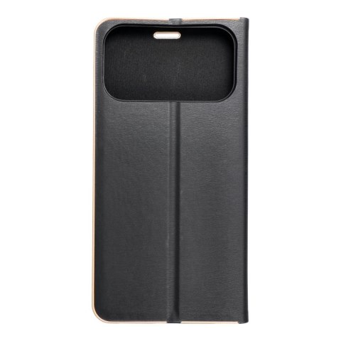 Etui z klapką na iPhone 17 PRO MAX Luna Book Gold czarne