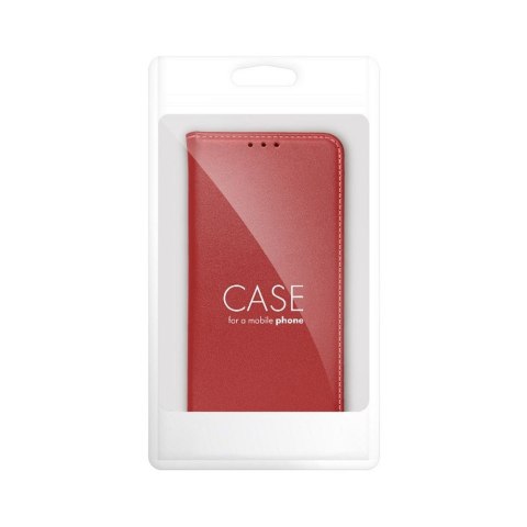 Etui z klapką na iPhone 7 / 8 / SE 2020 / SE 2022 Smart Pro Book skórzane bordowe