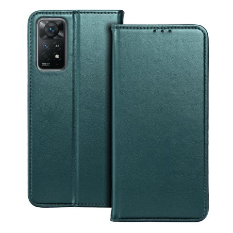 Etui z klapką na Realme 14 PRO PLUS Smart Magneto ciemnozielone