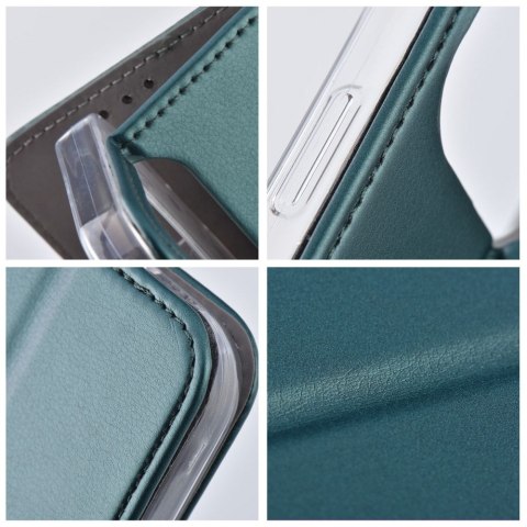 Etui z klapką na Realme C75 Smart Magneto ciemnozielone
