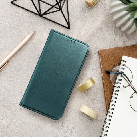 Etui z klapką na Realme C75 Smart Magneto ciemnozielone