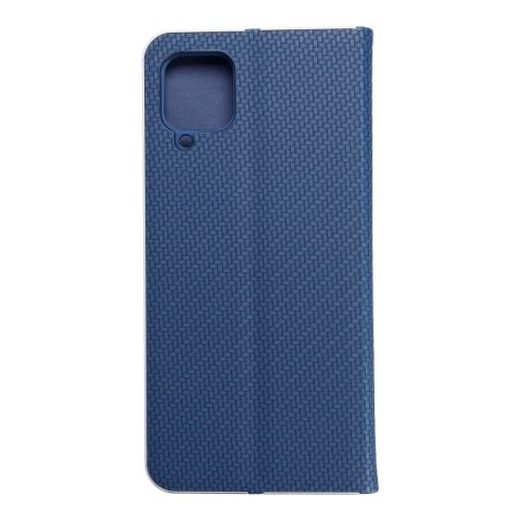 Etui z klapką na Samsung A12 / M12 Luna Book Carbon niebieskie