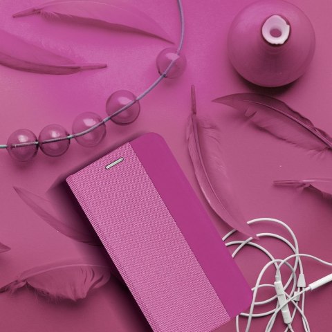 Etui z klapką na Samsung A17 Sensitive Book różowe
