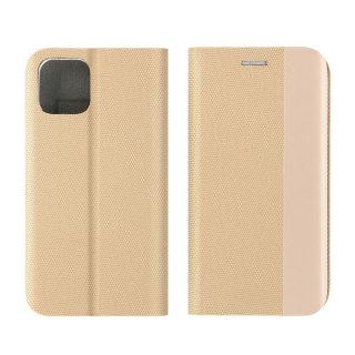 Etui z klapką na Samsung A17 Sensitive Book złote