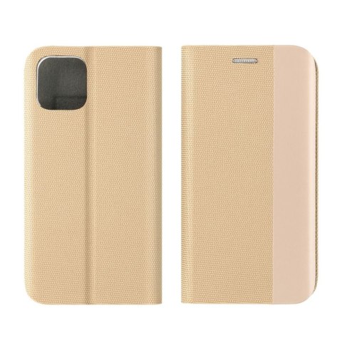 Etui z klapką na Samsung A17 Sensitive Book złote
