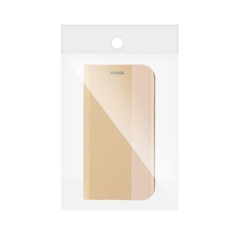 Etui z klapką na Samsung A17 Sensitive Book złote