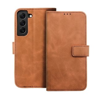 Etui z klapką na Samsung A22 5G Tender Book brązowe